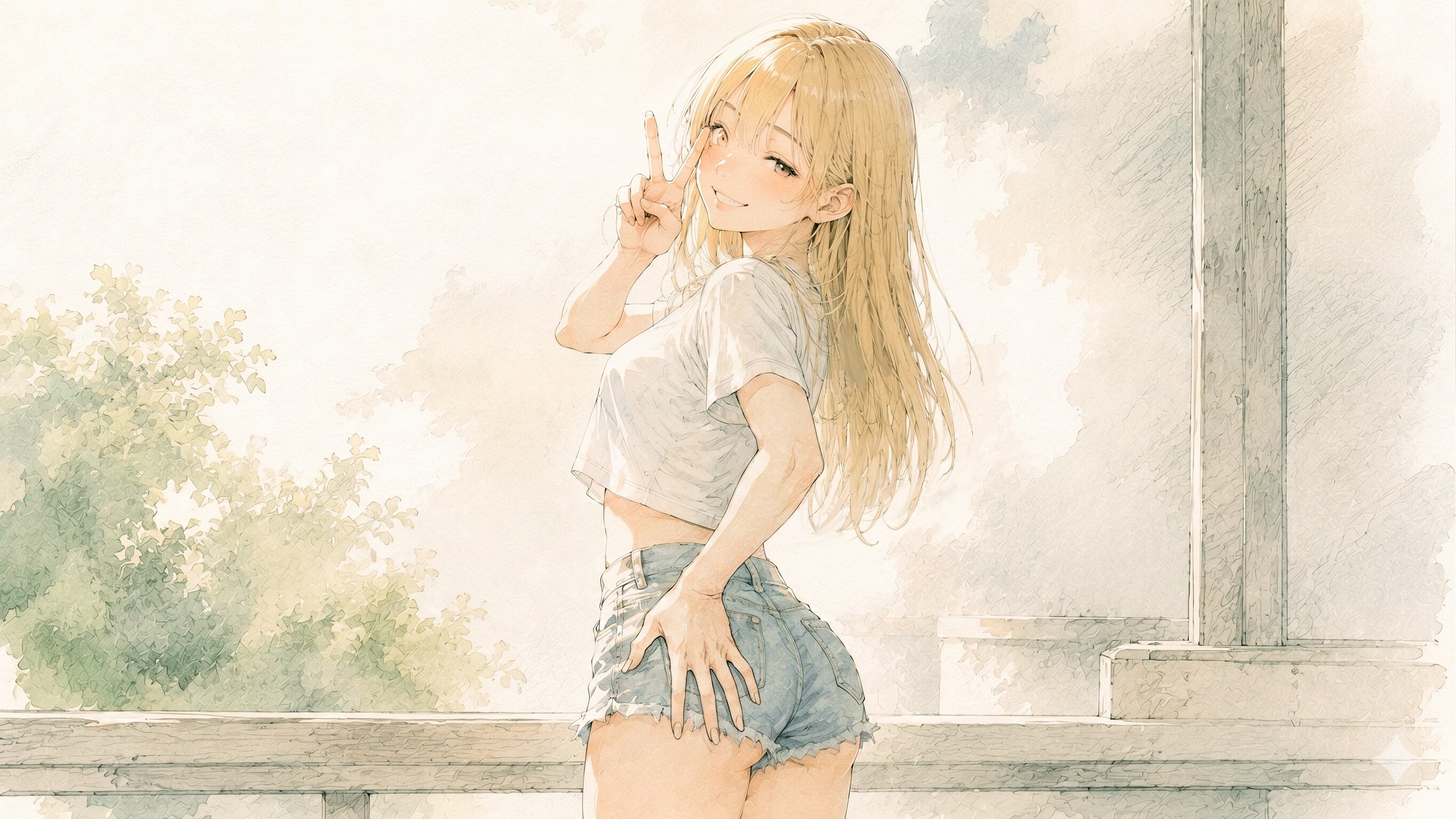 ホットパンツ少女
