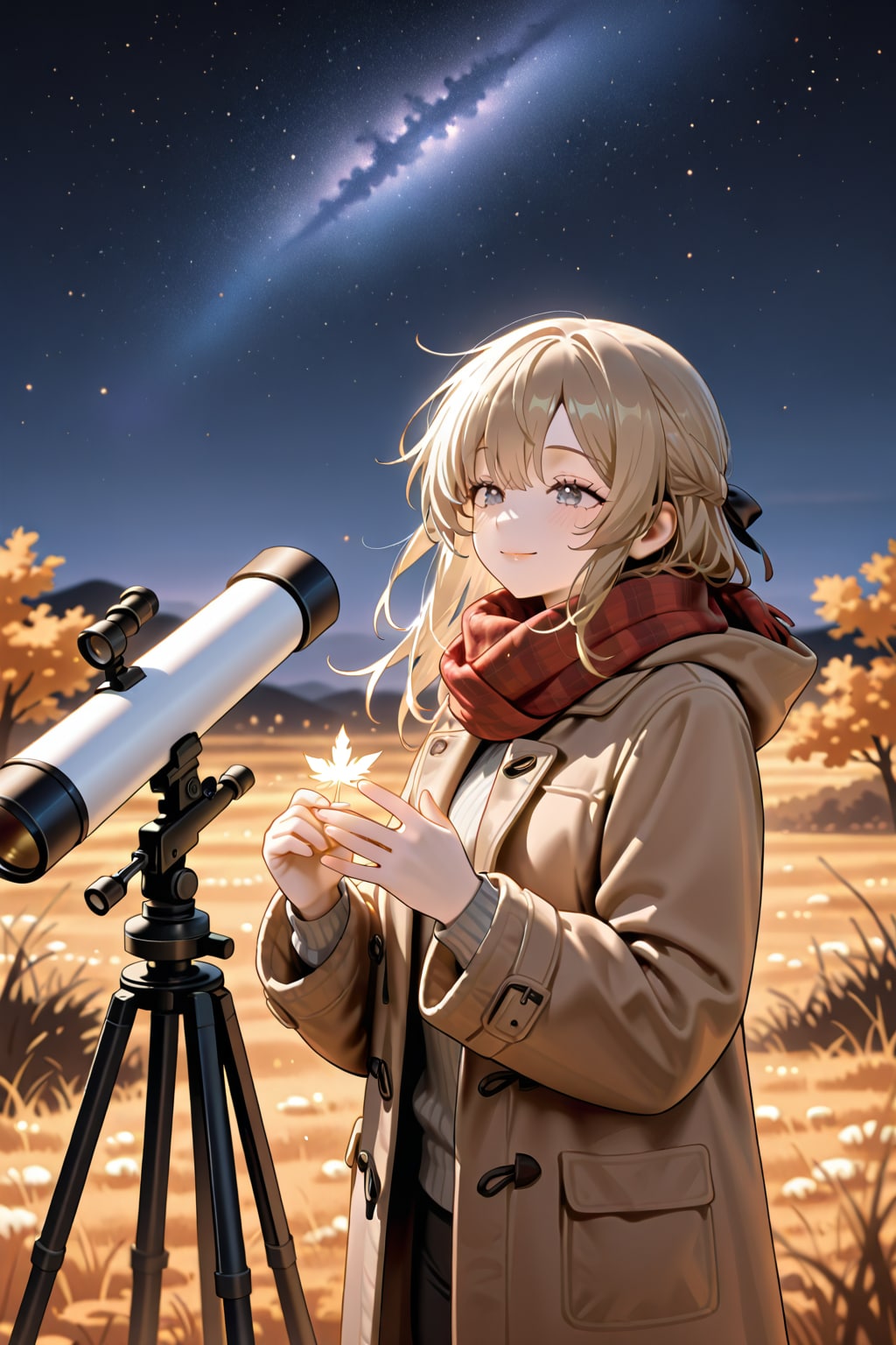 秋の夜の天体観測🔭🍂🌌❤️ | の人気AIイラスト・グラビア