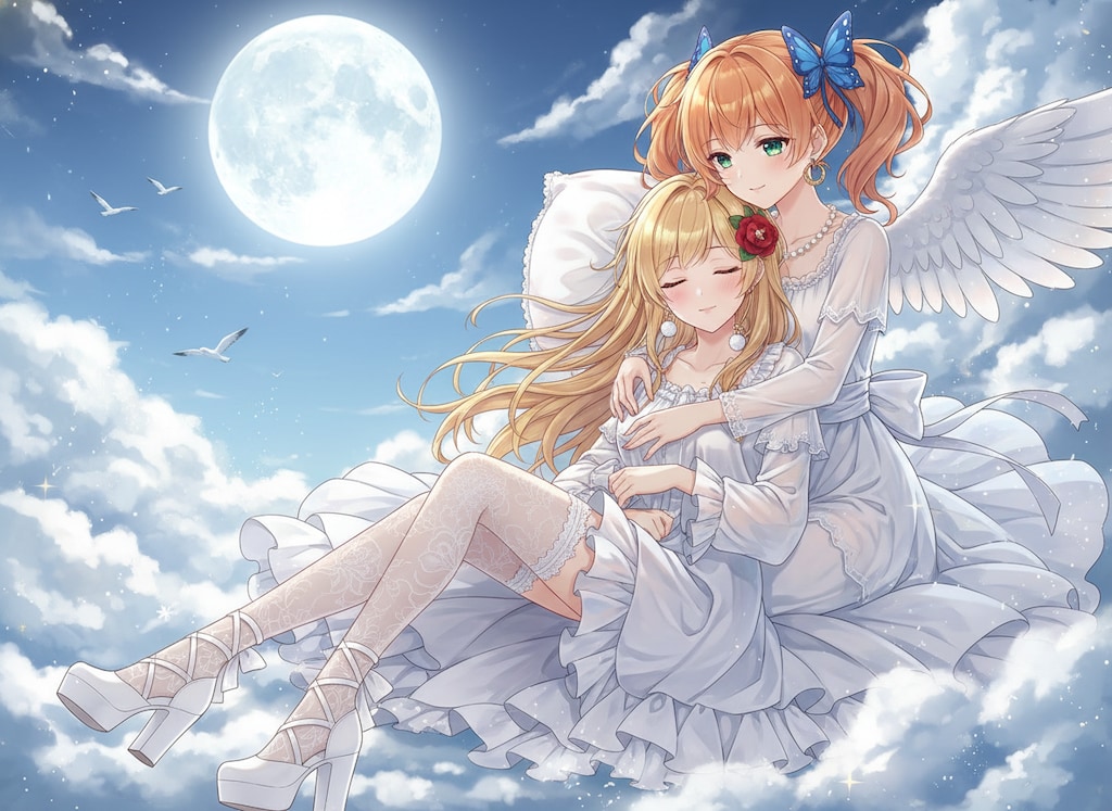 月華に寄り添う天使