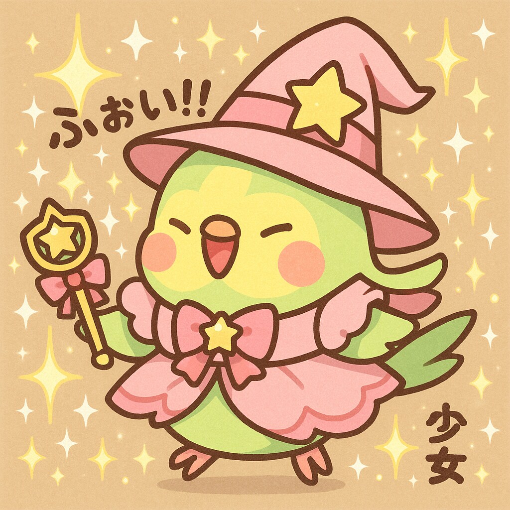 魔法少女になったインコ