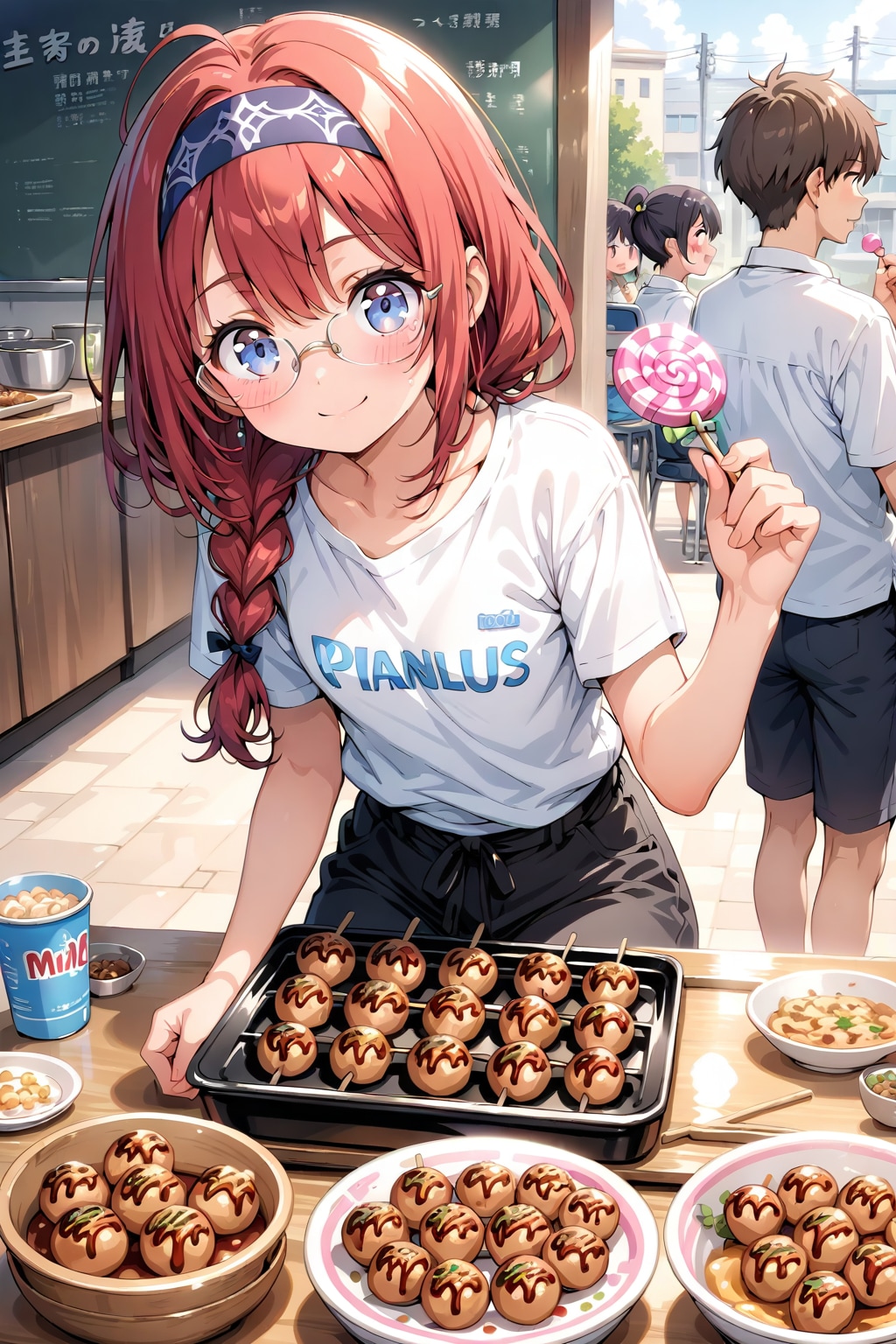 キャンディーとたこ焼き！