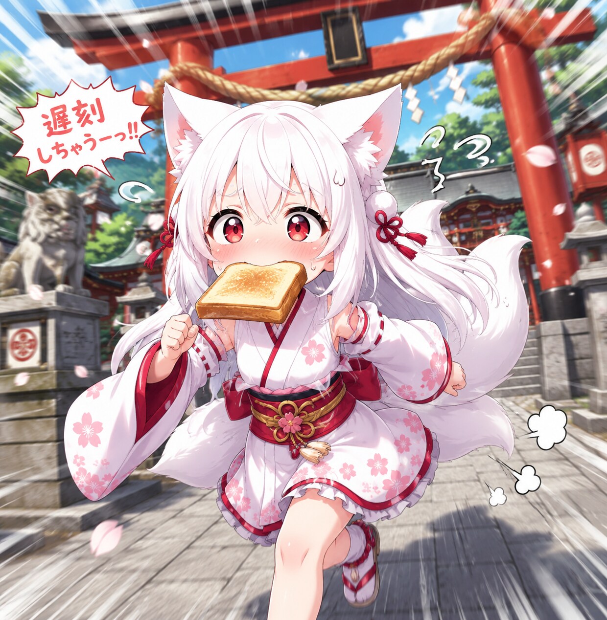 神々の会合に遅刻しそうになる御神体様！！