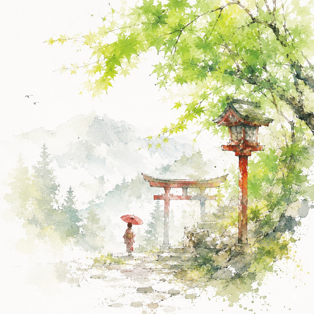翠雨の夏詣 | の人気AIイラスト・グラビア