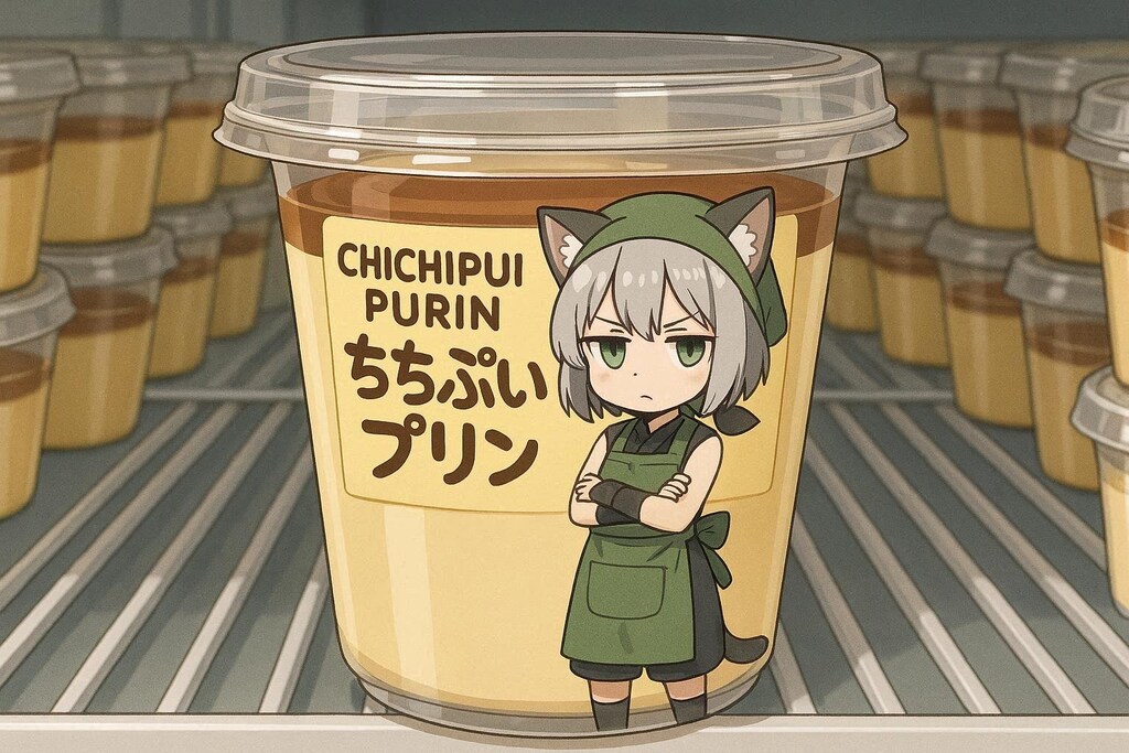 プリンが陳列できました