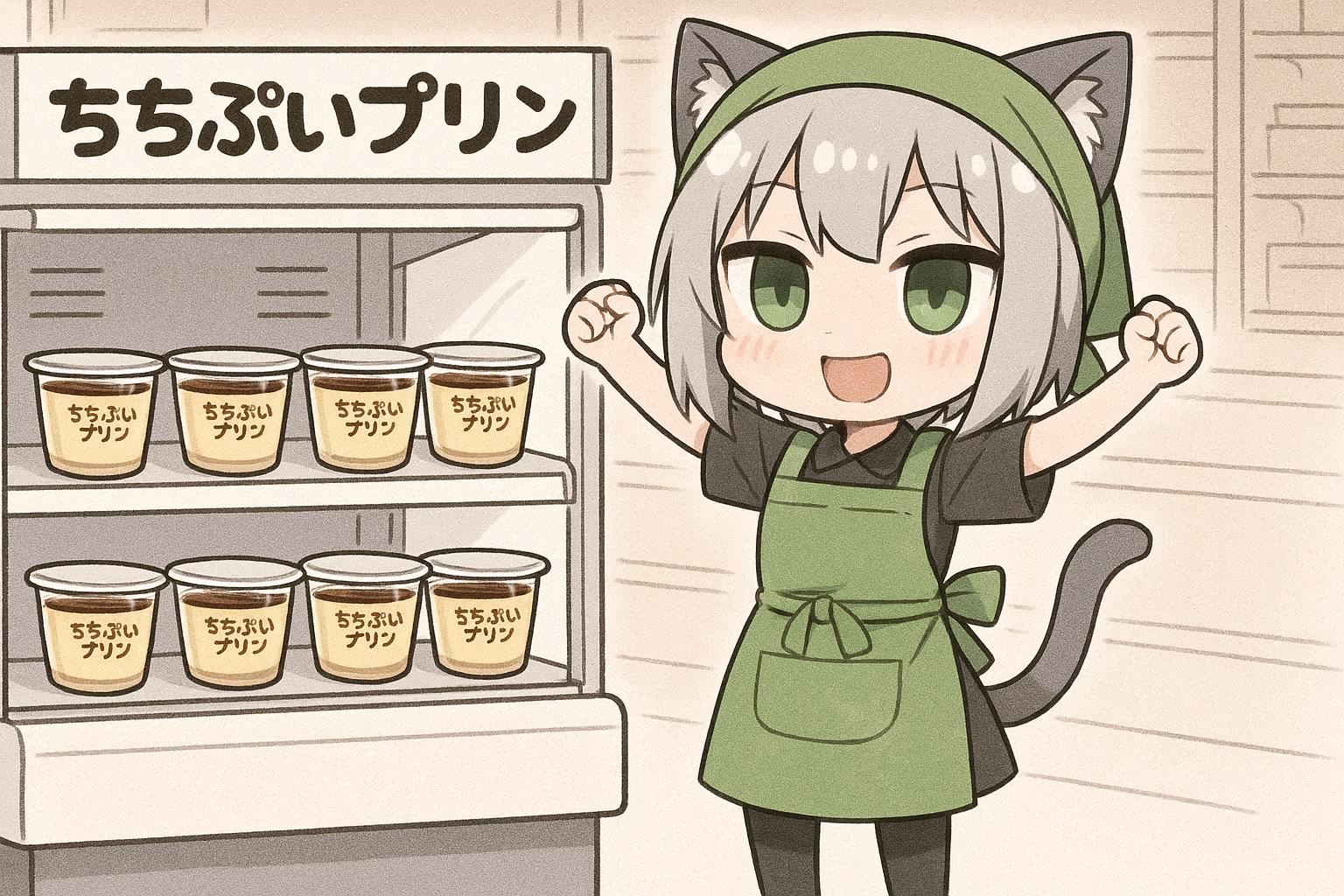 プリンが陳列できました | の人気AIイラスト・グラビア