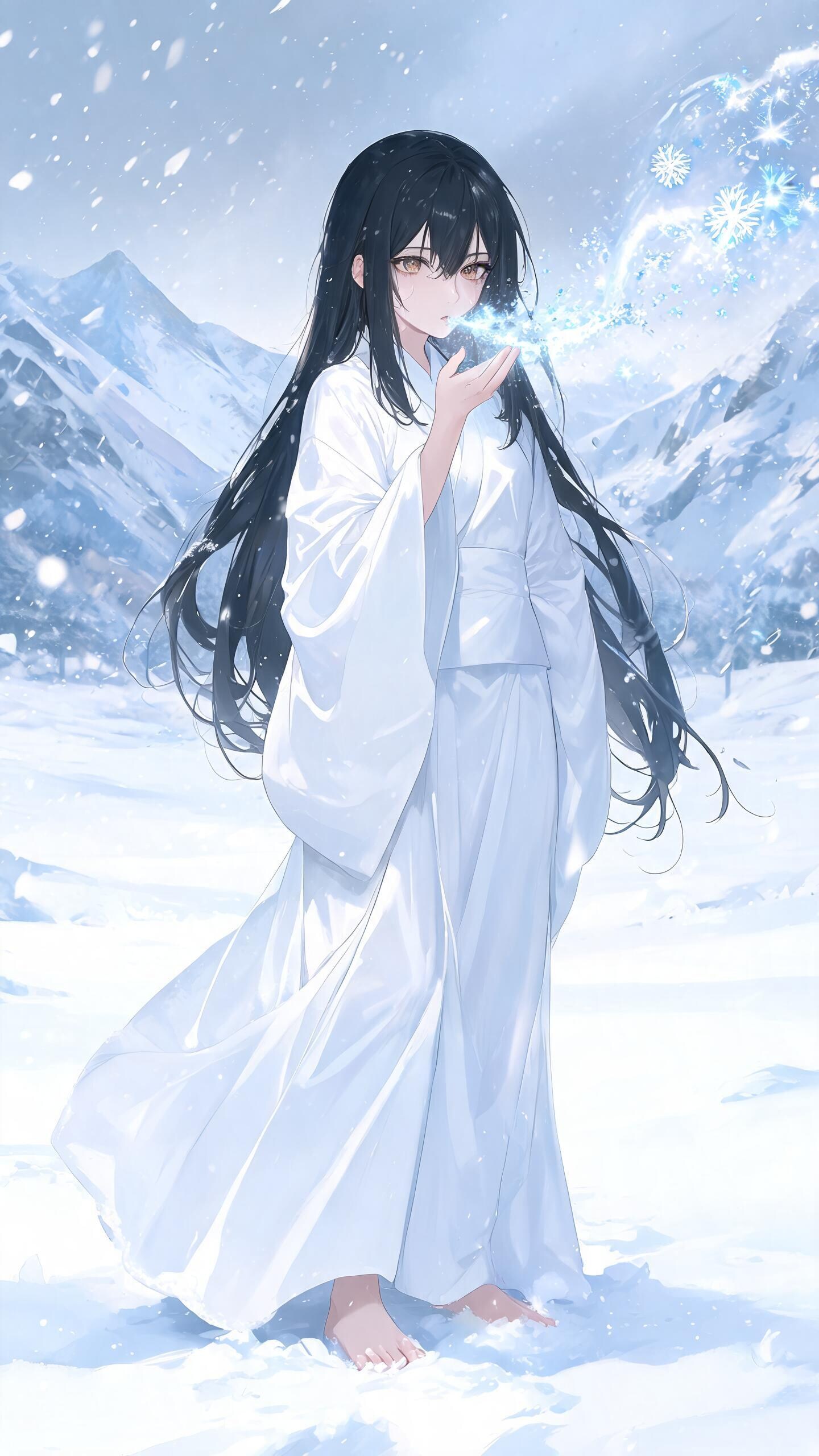 ユリママ　雪女化