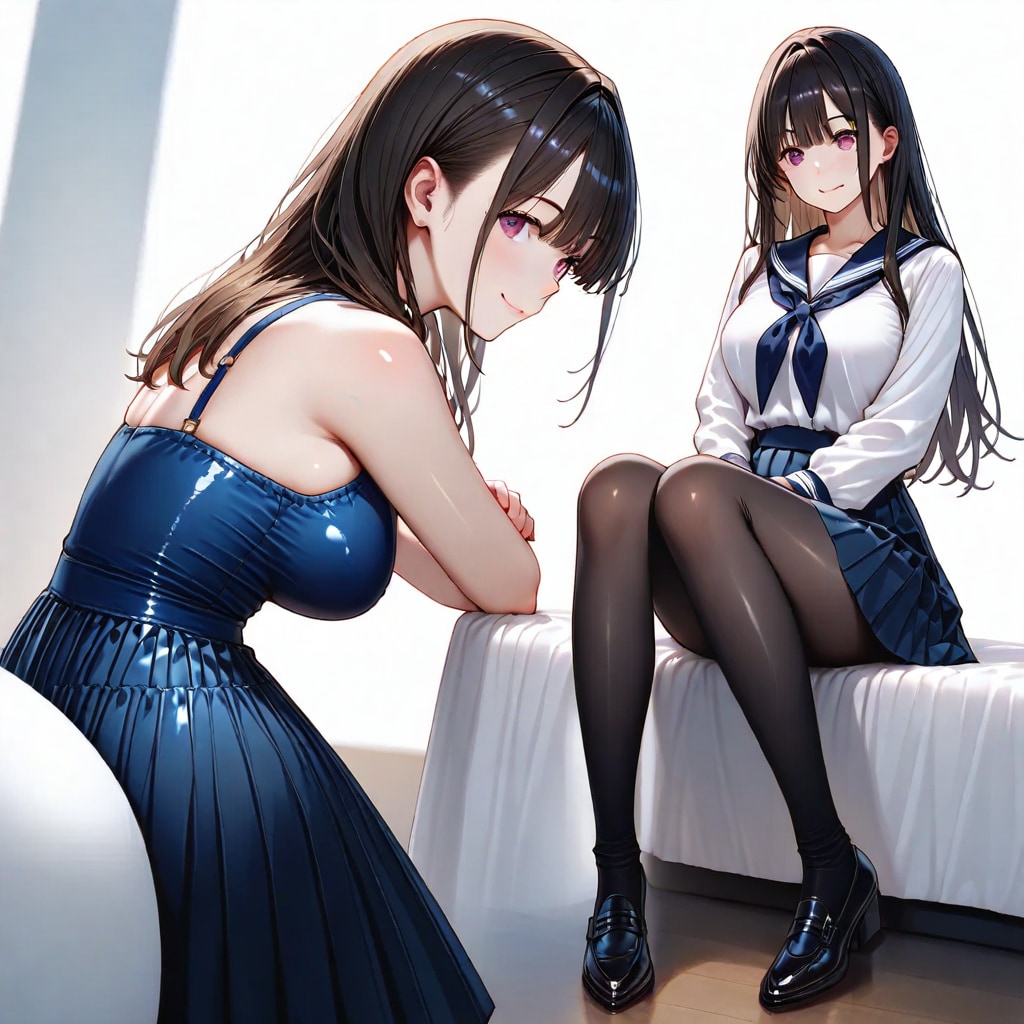 立ち去る後ろ姿、AURA,EMERALD,VEGA | の人気AIイラスト・グラビア