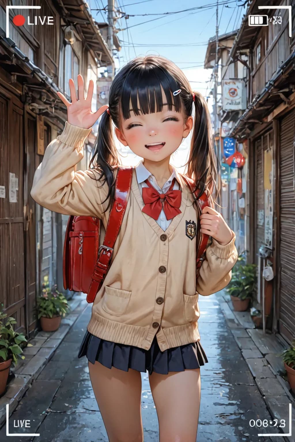 行ってきま〜す🩷朝の1シーン☺️