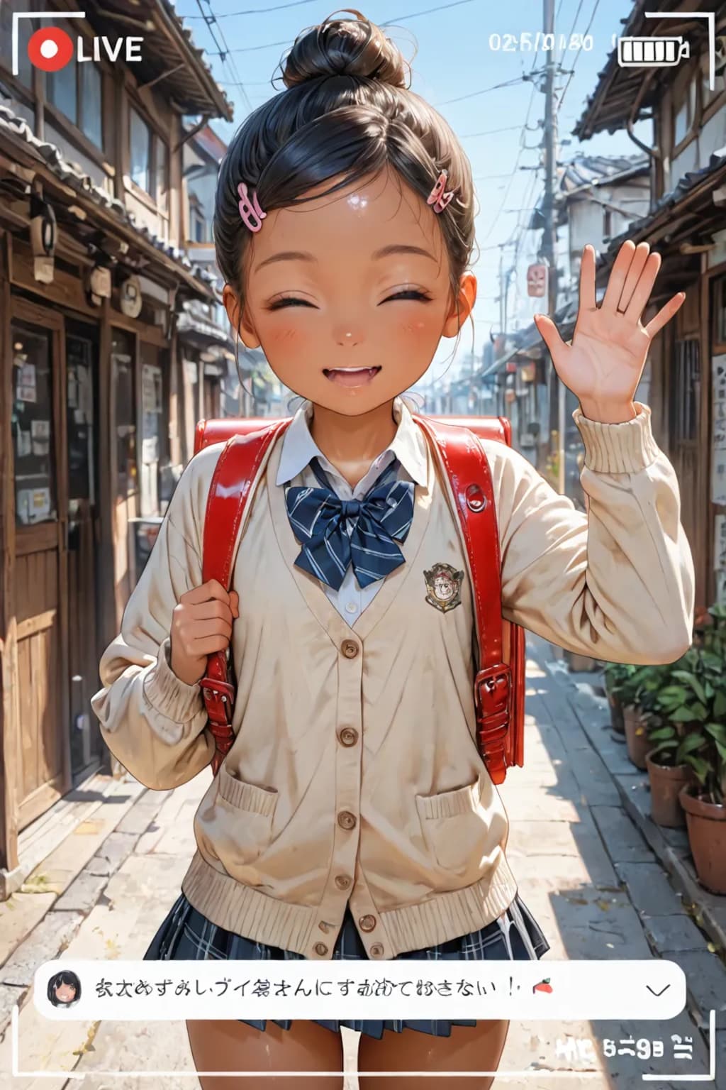 行ってきま〜す🩷朝の1シーン☺️