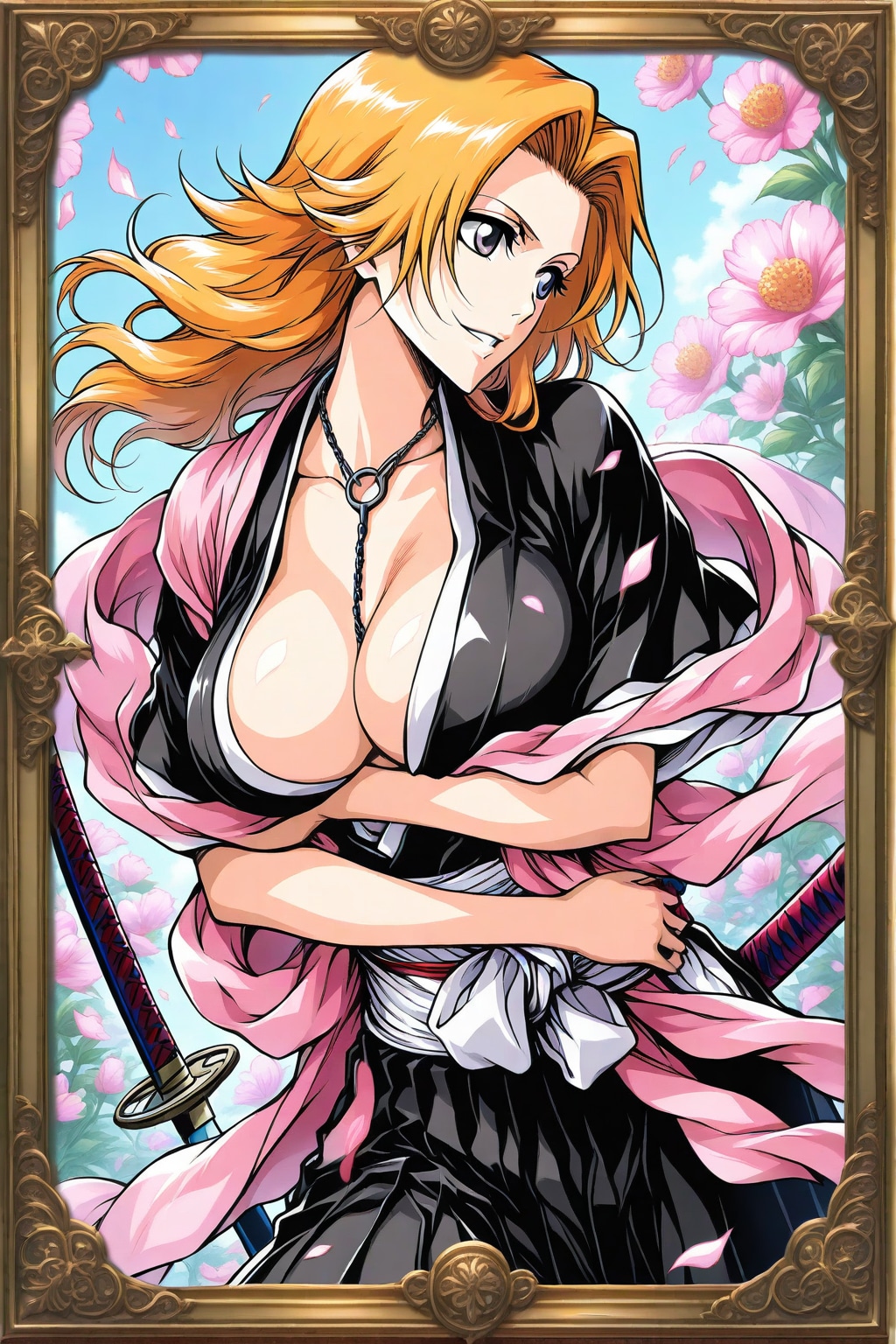 松本 乱菊【BLEACH】より　ー 名前のみで画像生成 ー