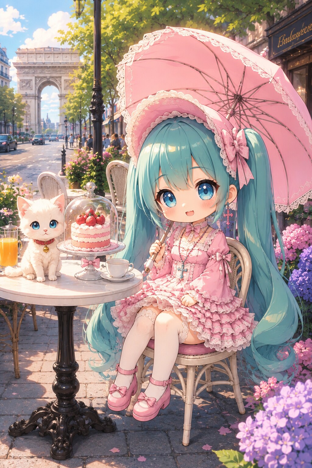 ちびミク×甘ロリ | の人気AIイラスト・グラビア