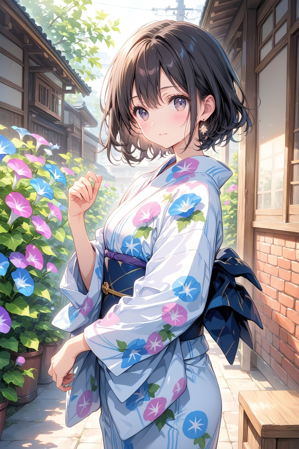 朝顔と少女(LARIMAR)
