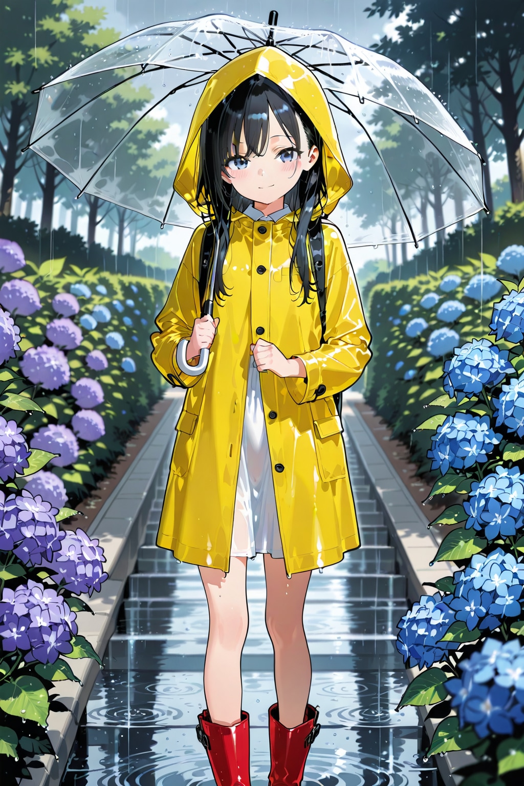 【企画：紫陽花】幼女と雨と紫陽花①