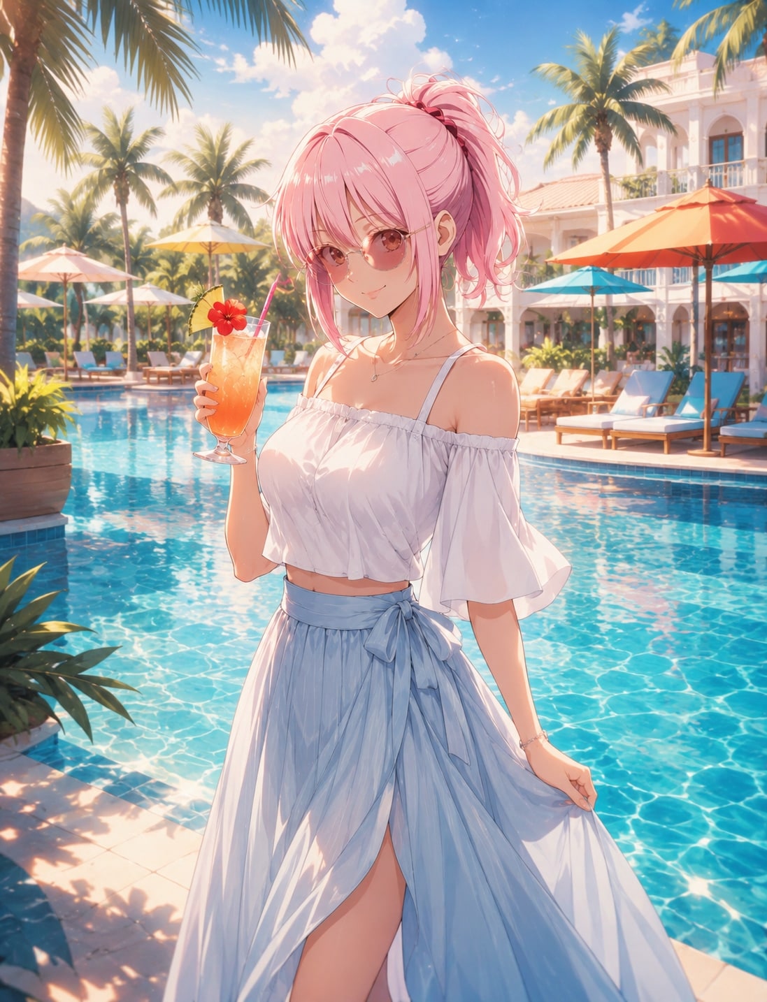 Sumiさんの「リカちゃん」夏コーデ