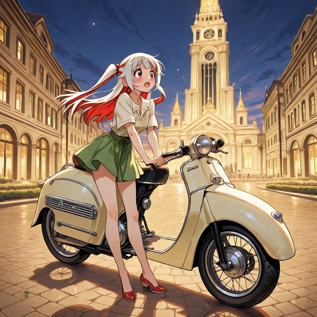 スクーター好きな彼女