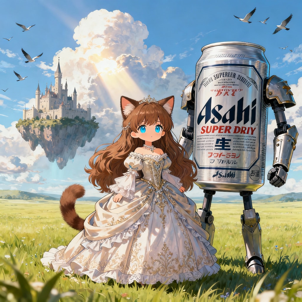 ビール騎士とお姫様の小さな女の子