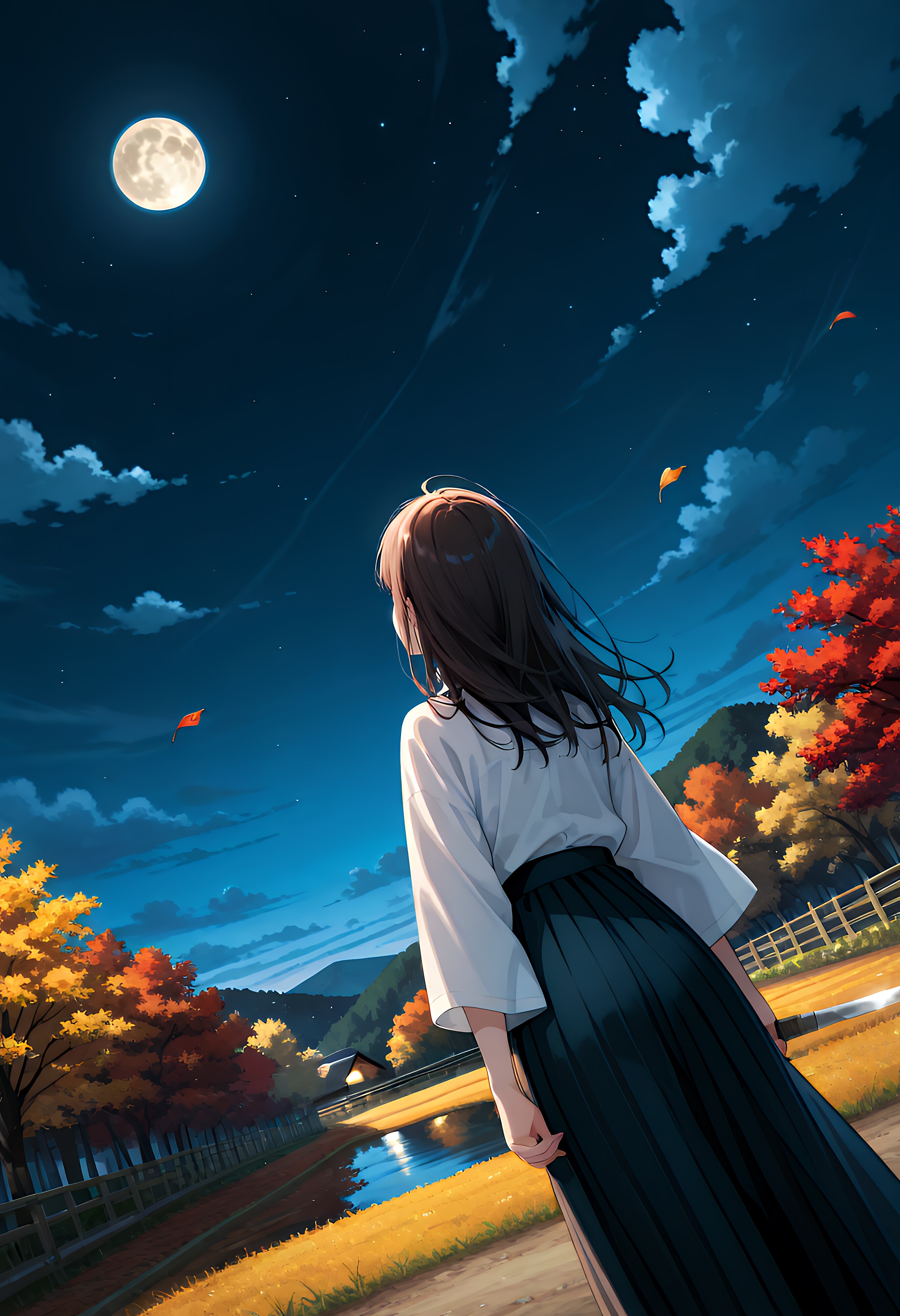 月を見る | の人気AIイラスト・グラビア