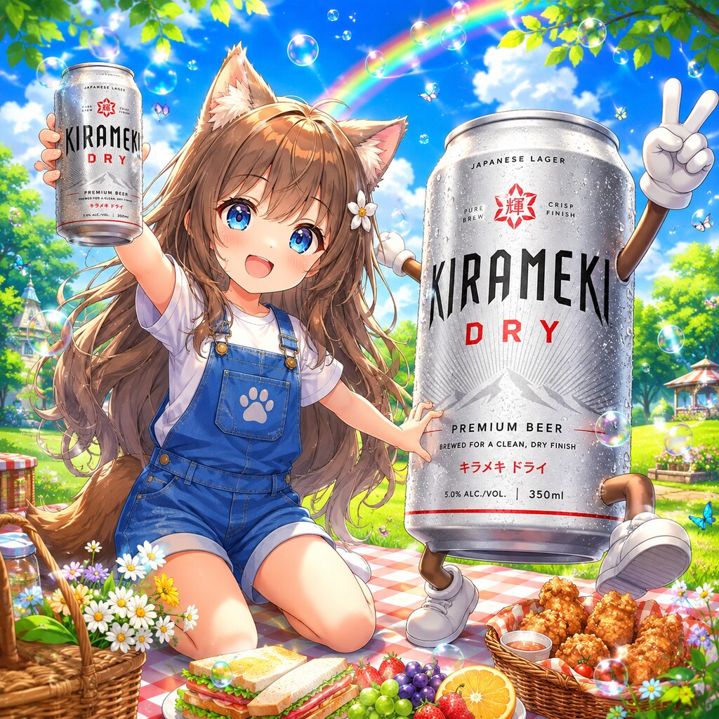 ピクニックの小さな女の子