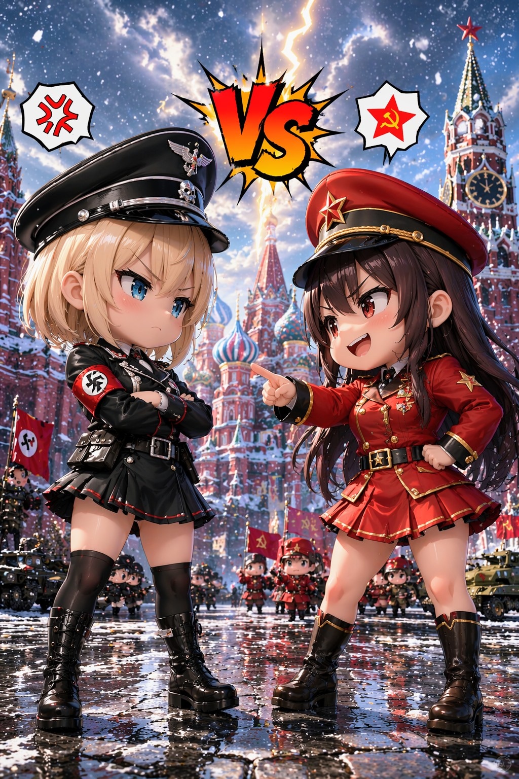 ソ連軍お姉やんVSドイツ軍お姉やん