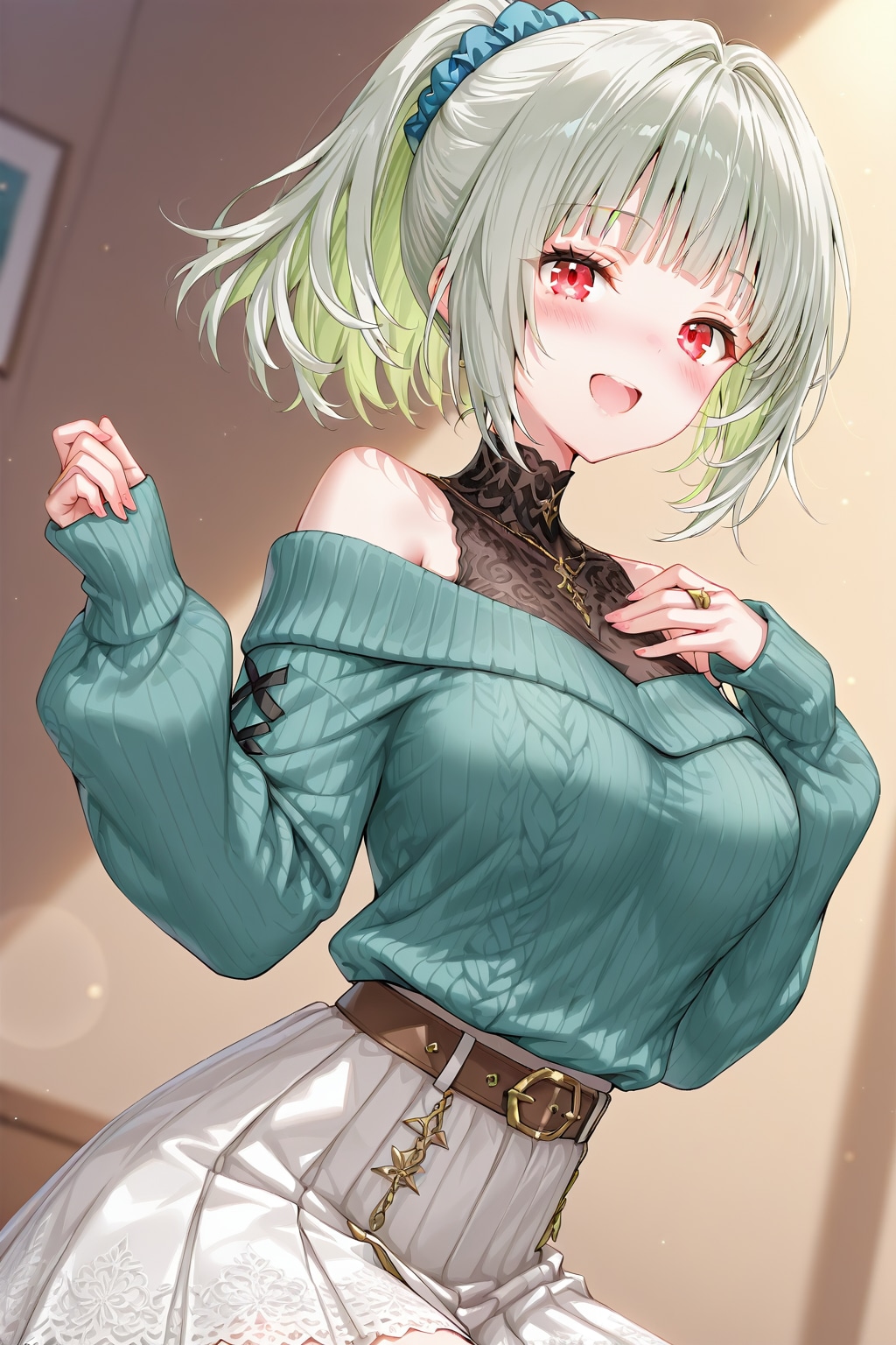 おしゃれセーターと雛菊ちゃん