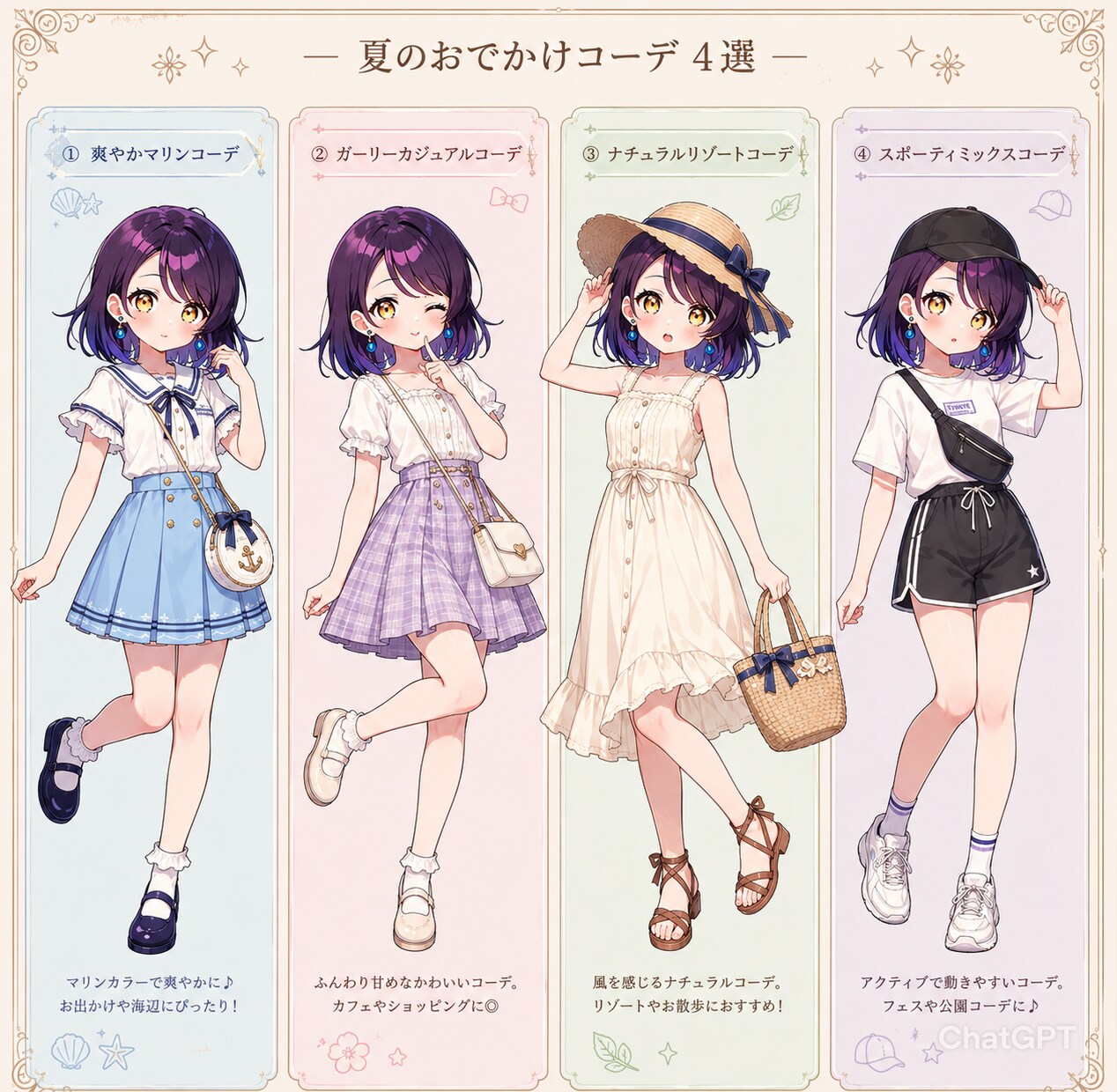 夏服おでかけ