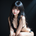 黒髪ロング、ゆるふわ 2枚目