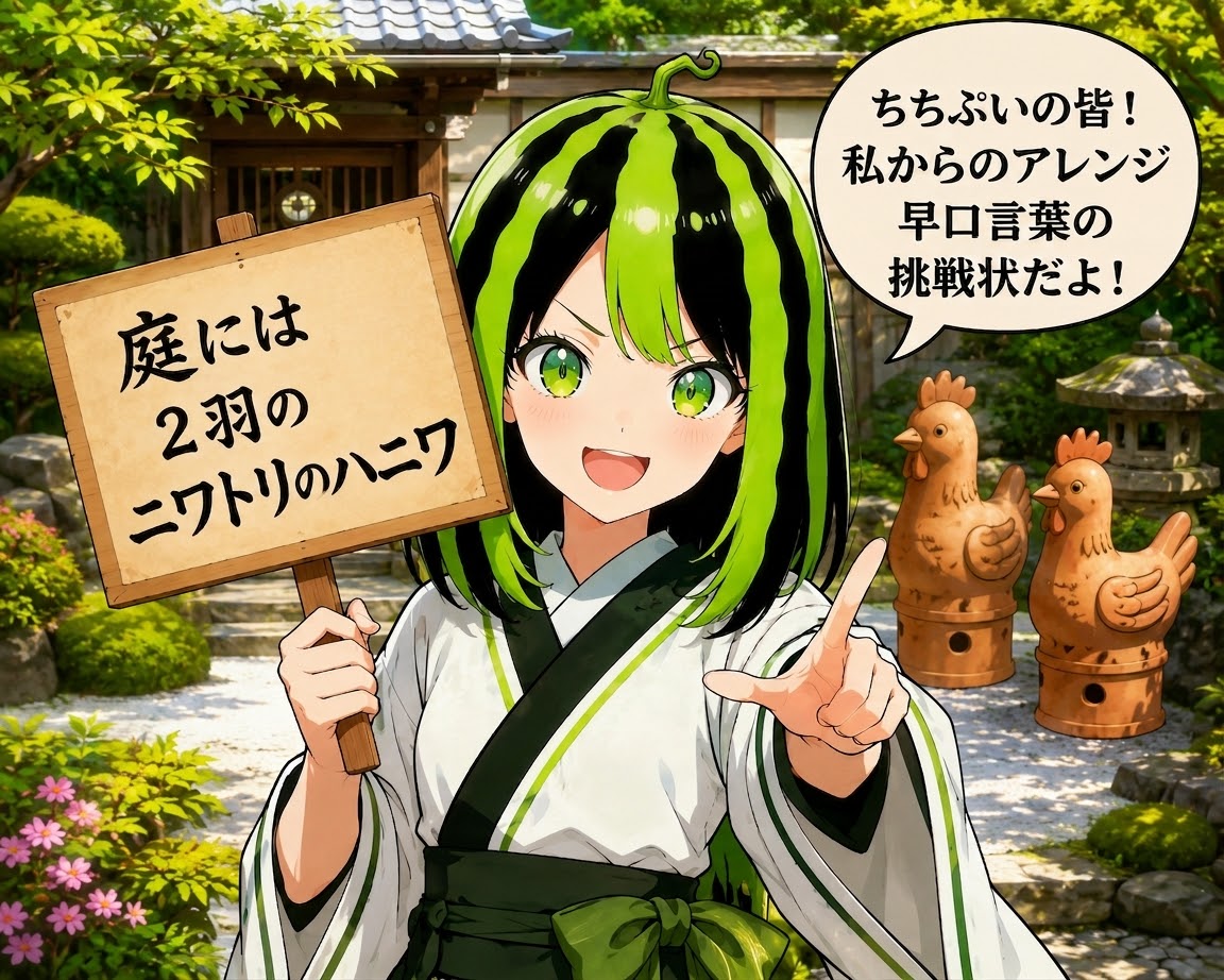 西瓜ちゃんからの挑戦状 | の人気AIイラスト・グラビア