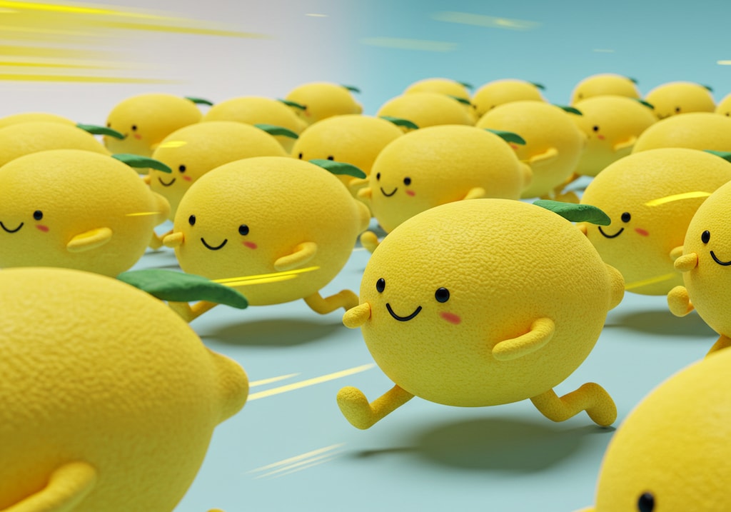 走るレモンさん達