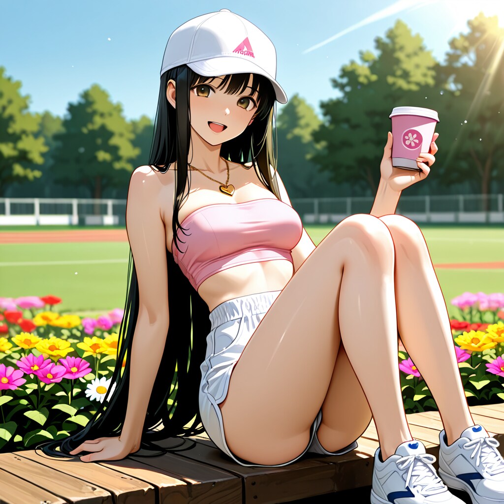さくらと公園デート(チューブトップ版)