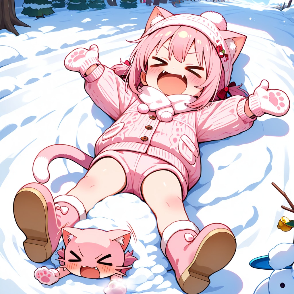 冬でも元気なこねこちゃん