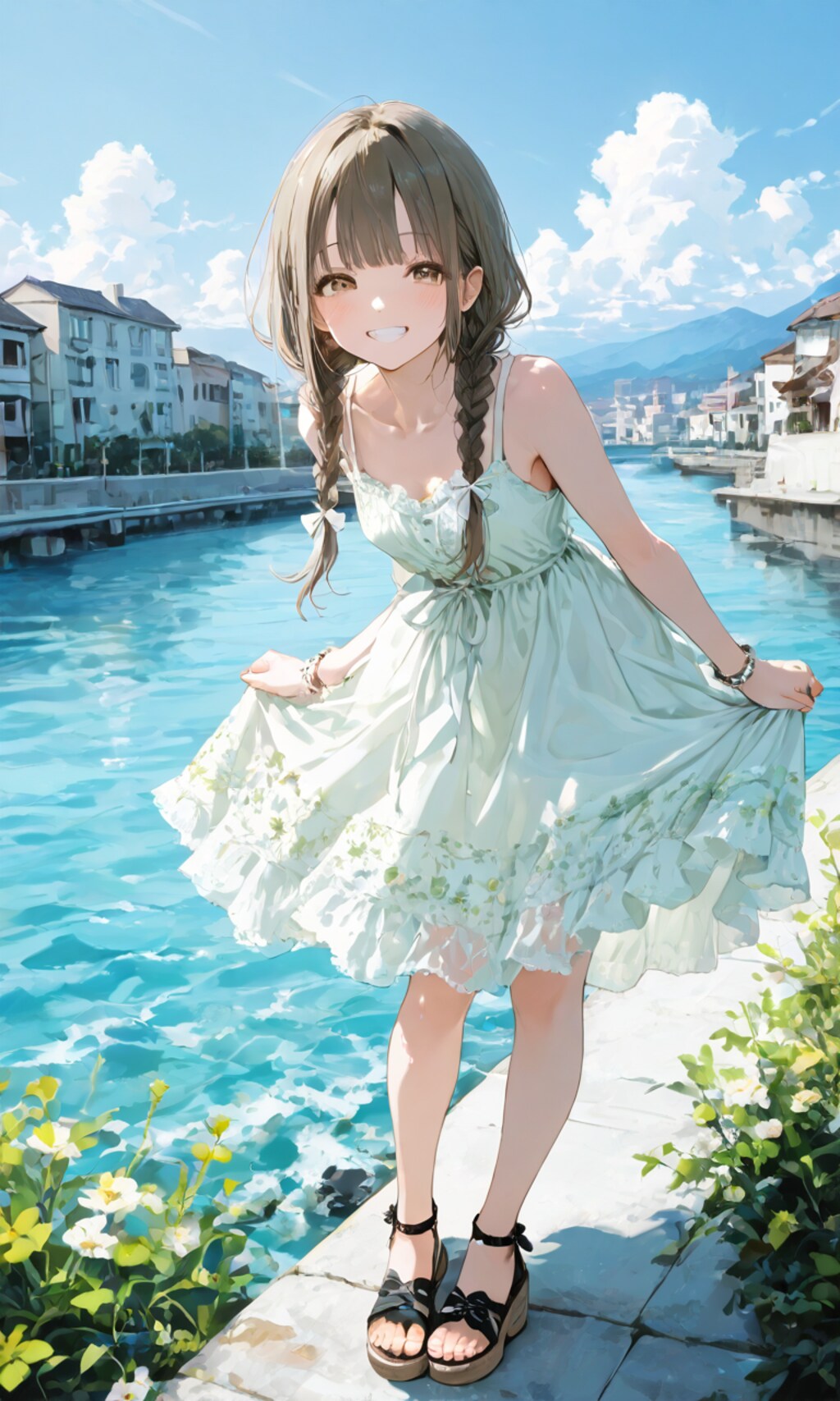 水辺のサンドレス