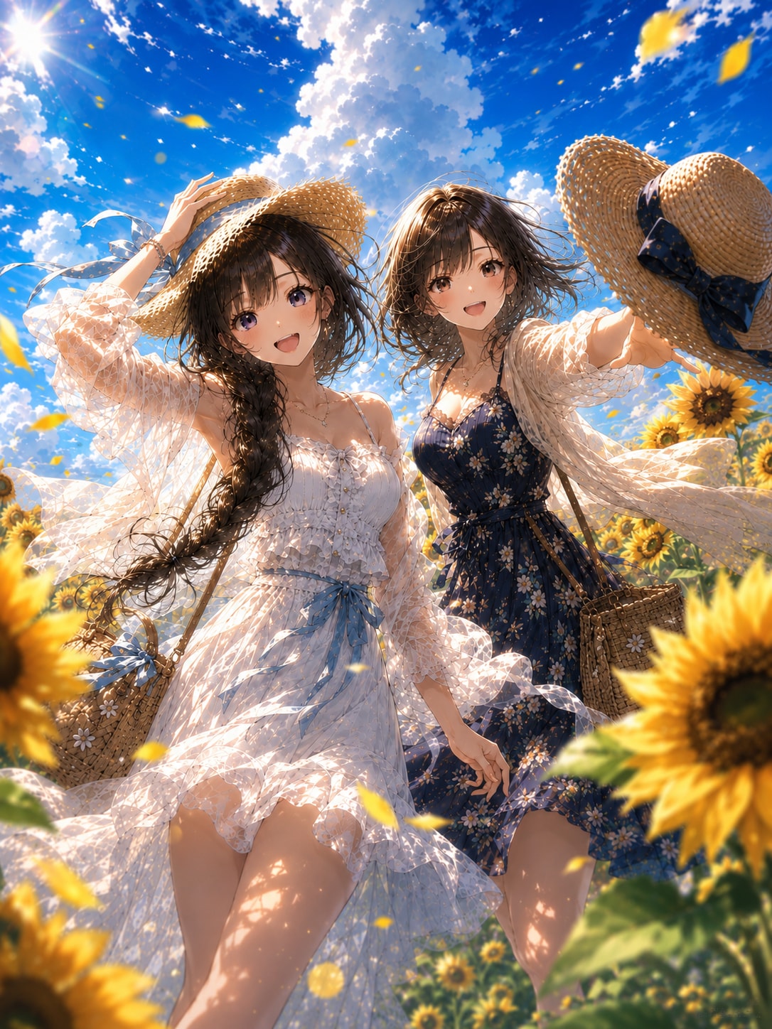 風が運ぶ、私たちの夏。 | の人気AIイラスト・グラビア