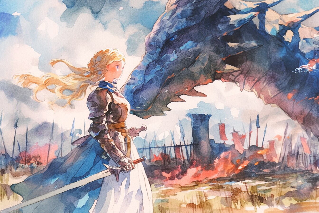 ドラゴンと少女（竜騎士）54 | の人気AIイラスト・グラビア