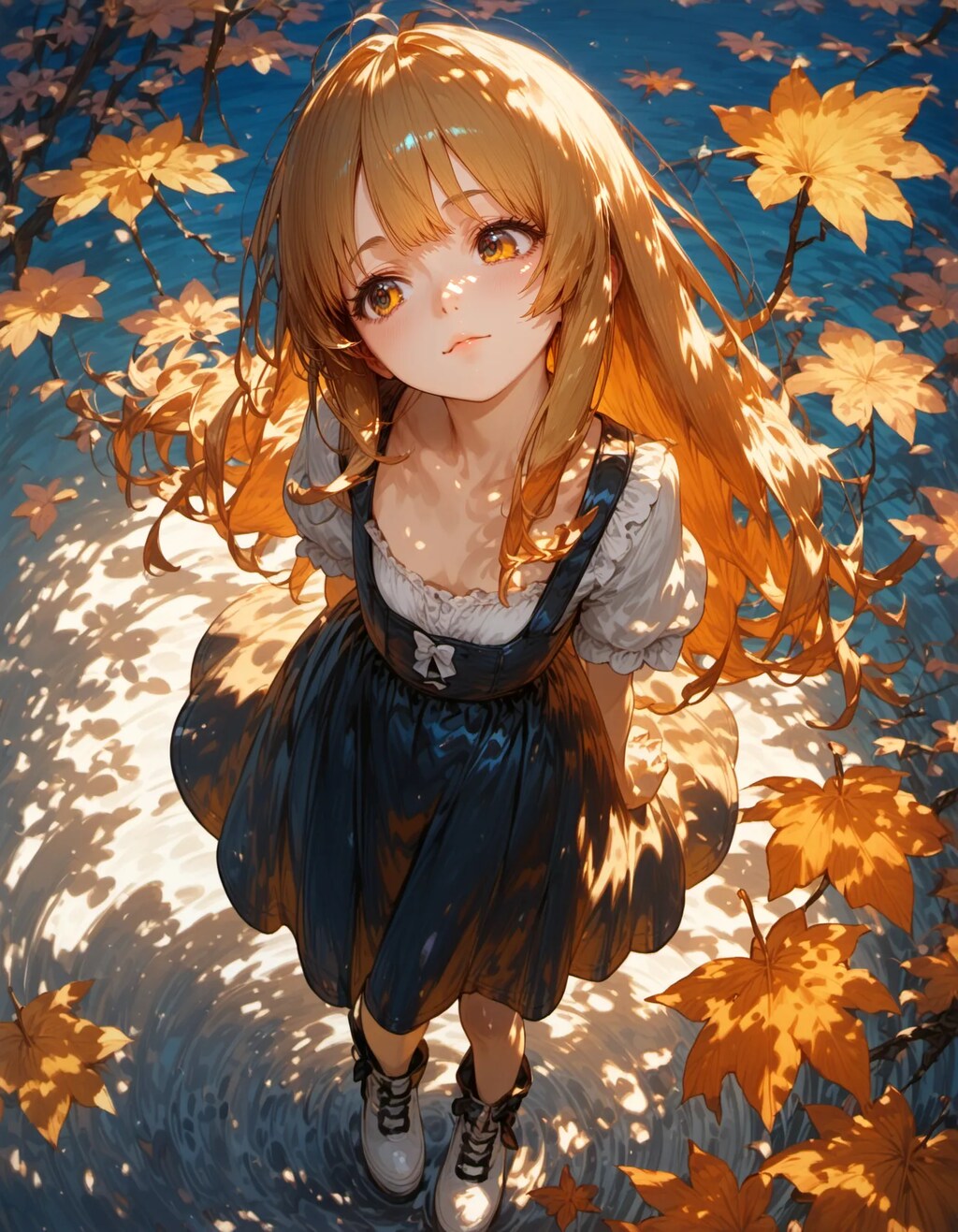 Autumn Reflections in Gold