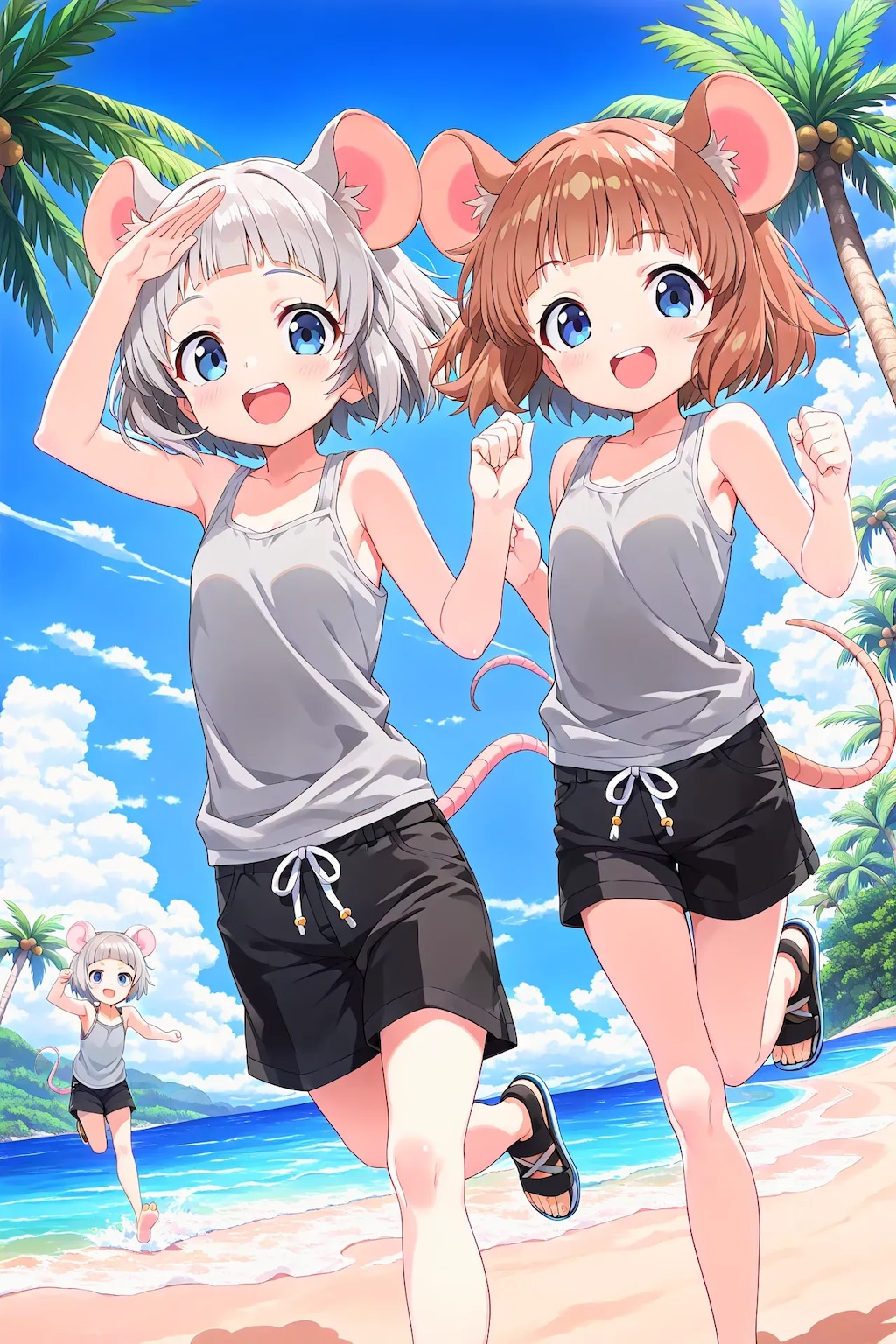 浜辺のラッタ&ラッチ