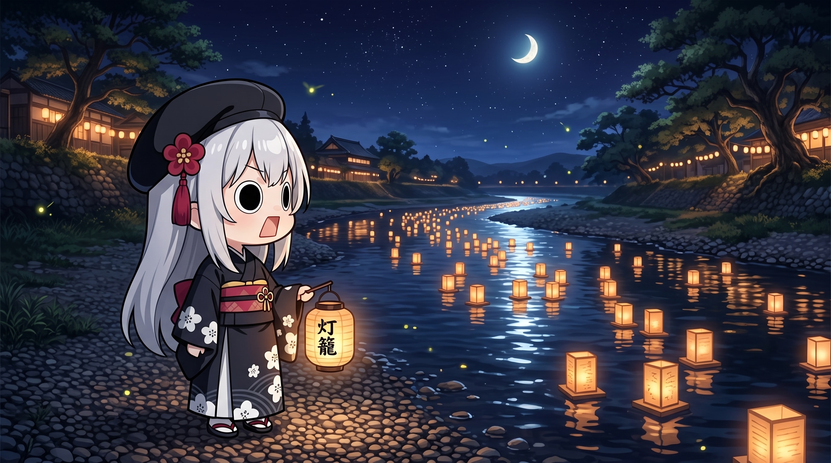 灯籠流しえらいこっちゃ嬢 | の人気AIイラスト・グラビア