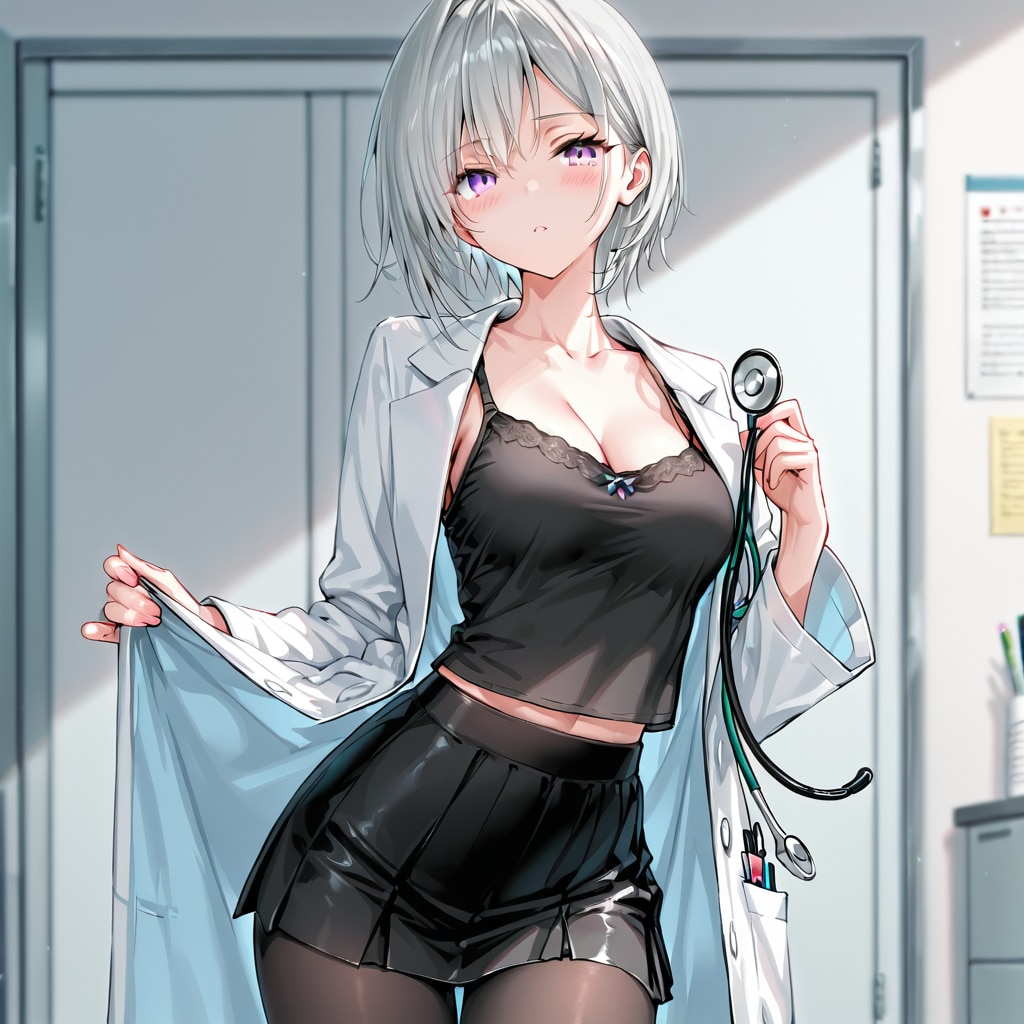 (1147)銀髪ちゃん女医