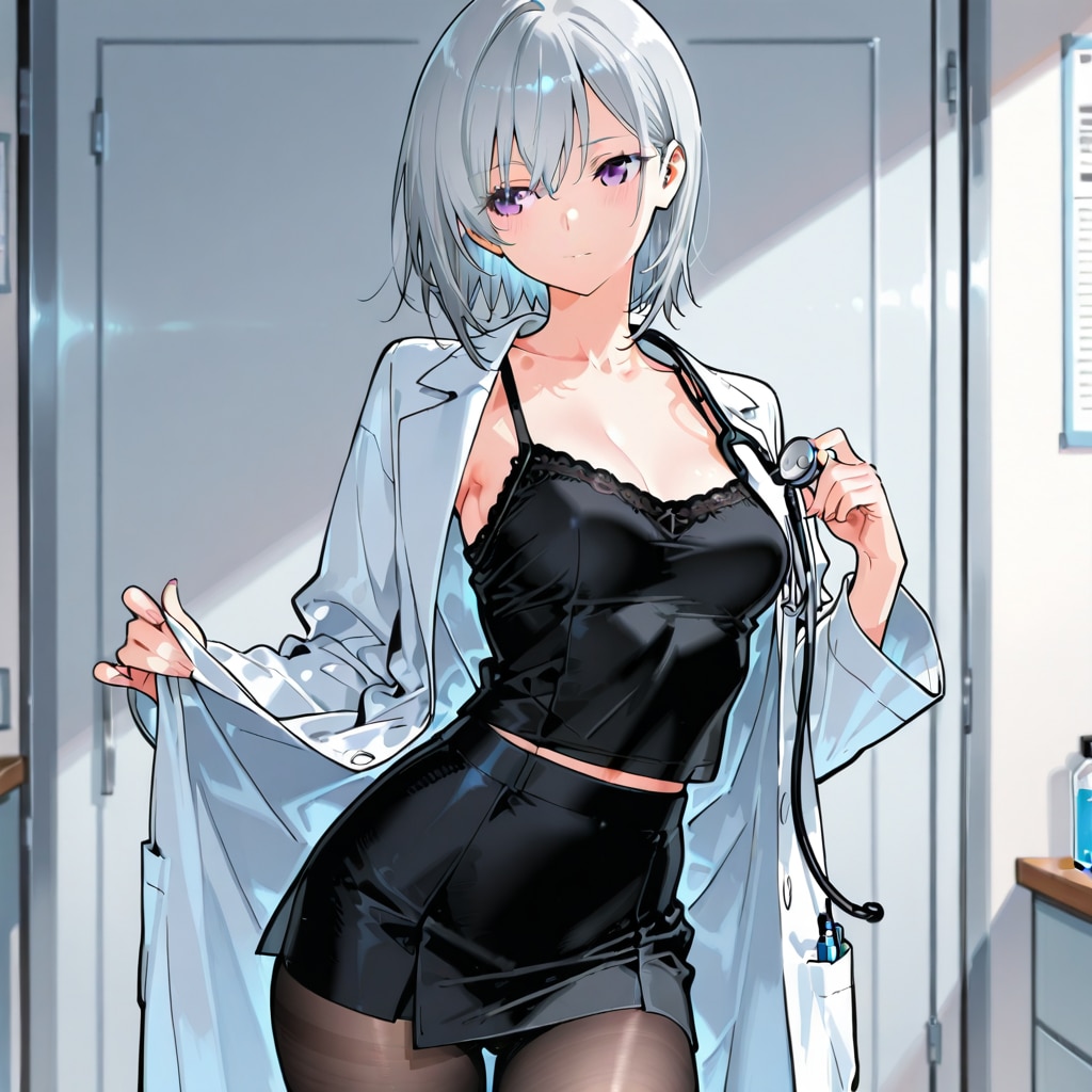 (1147)銀髪ちゃん女医