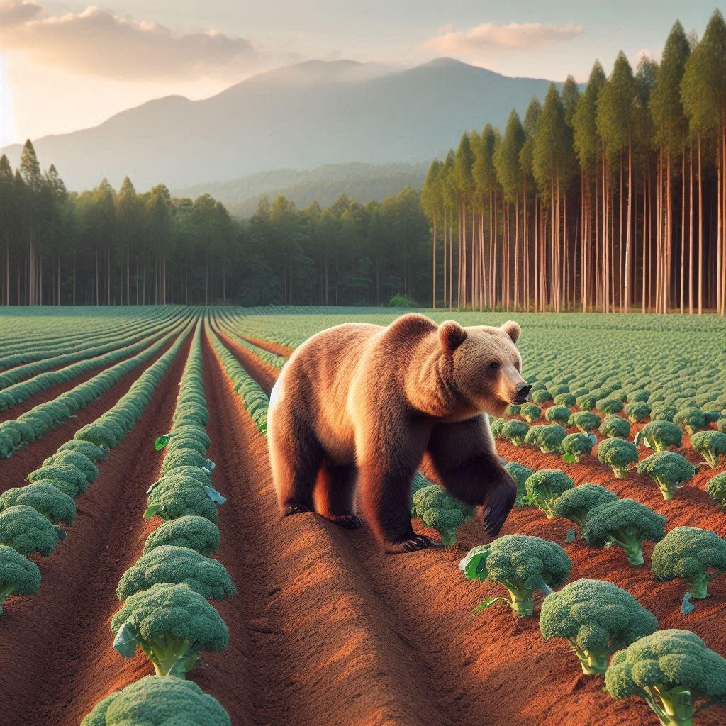 ブロッコリーの見回り