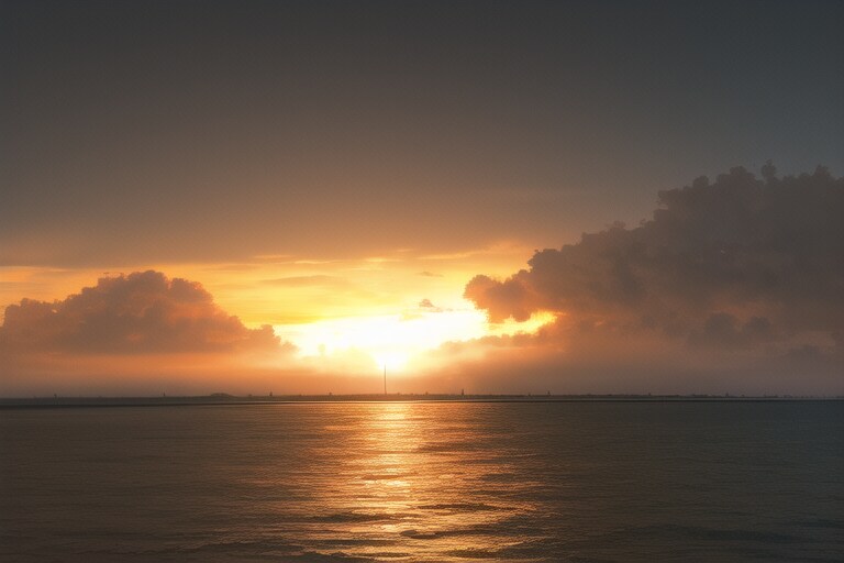夕日