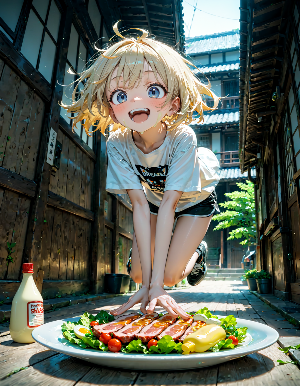 今日はオリジナルＴシャツの日。マヨネーズの日。豚の日。マヨサラダの日。「ラブベジ」の日