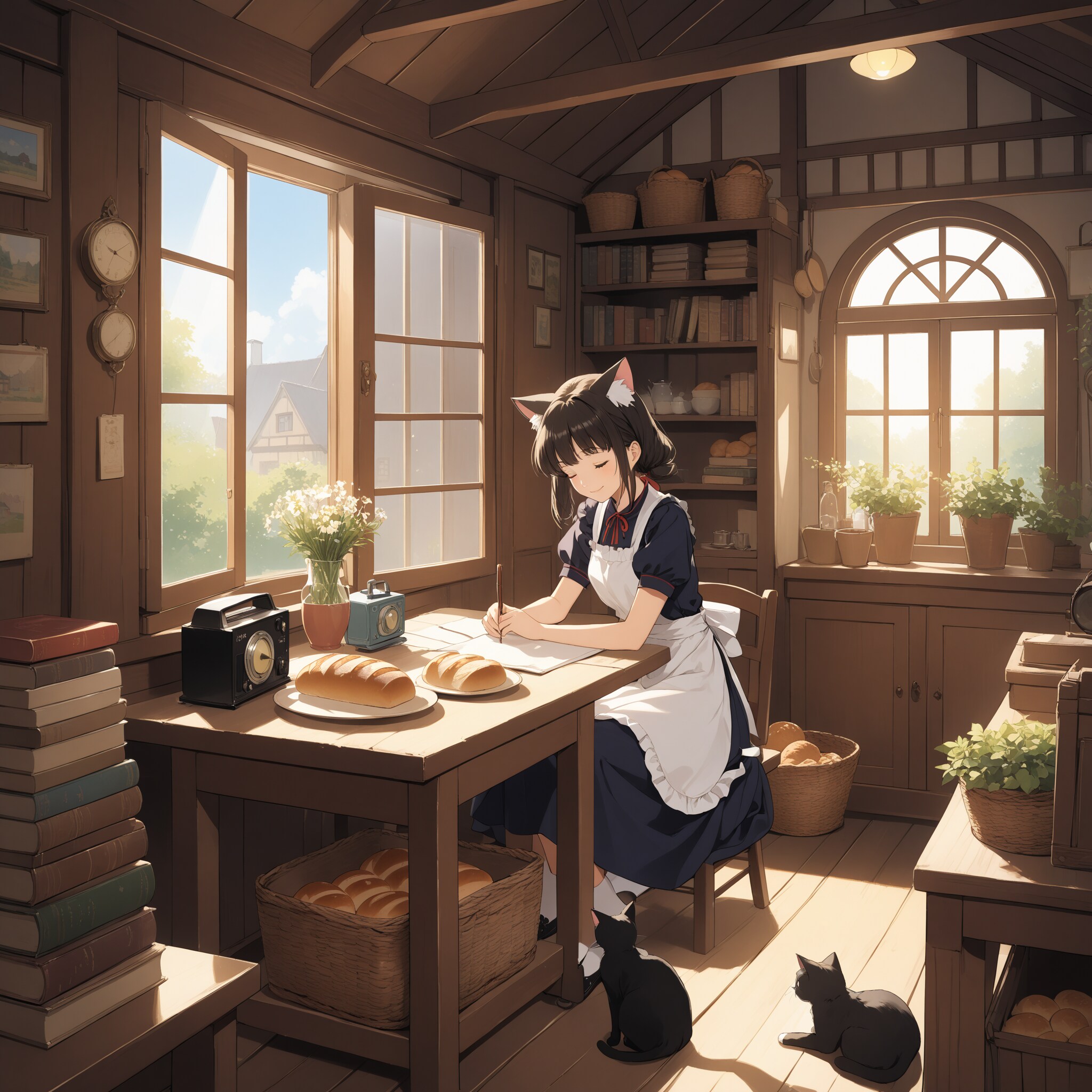 メイド日記 | の人気AIイラスト・グラビア