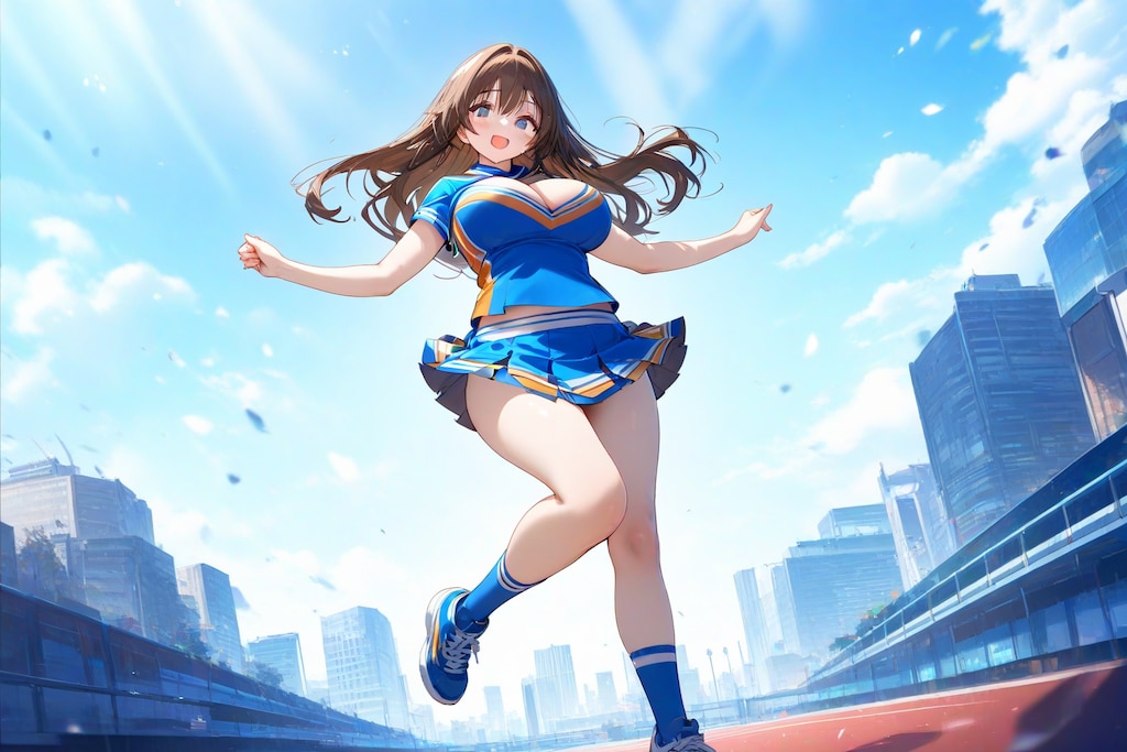 チアガールのパフォーマンス