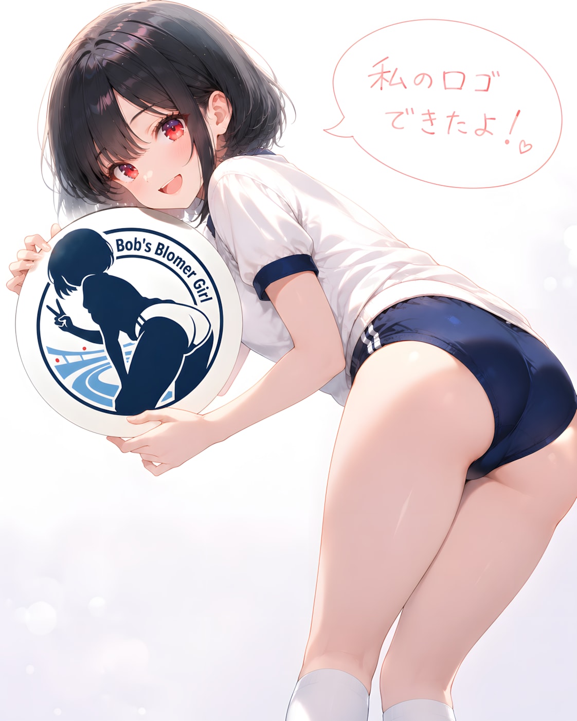 ロゴになったブルマ娘 ~ 黒髪ボブのブルマ娘１４１ ~