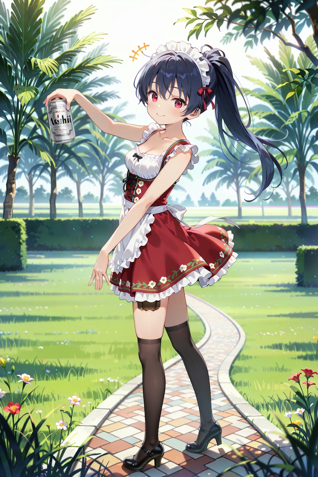 スーパードライと絶対領域の誘惑 Y618