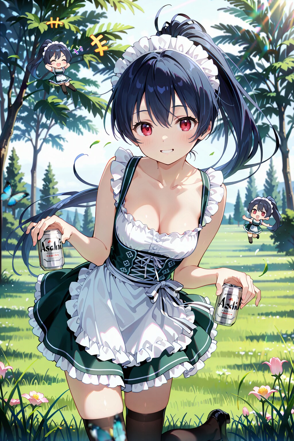 スーパードライと絶対領域の誘惑 Y618