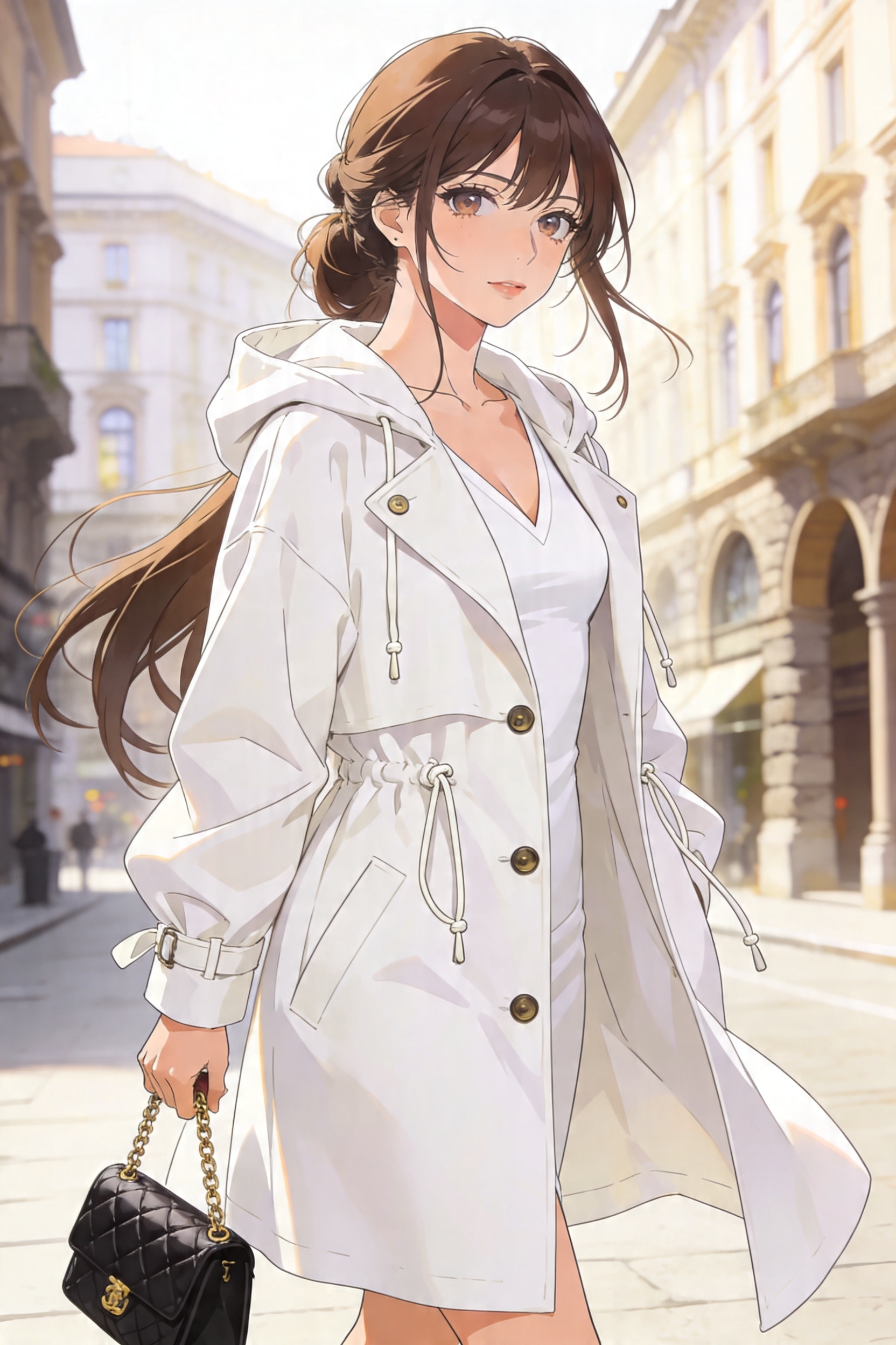 ホワイト・コーデ | の人気AIイラスト・グラビア