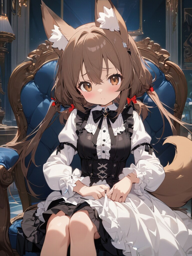 この格好、恥ずかしいよぉ。