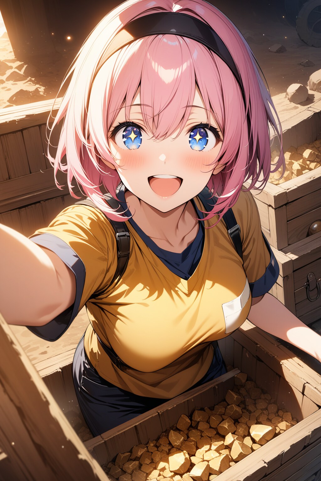 ゴールドラッシュする中島