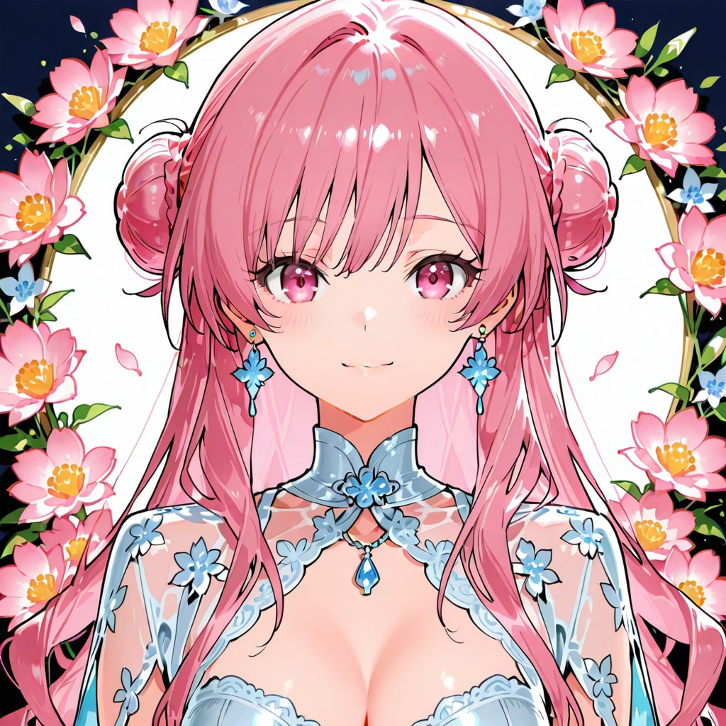 桃色の花 | の人気AIイラスト・グラビア